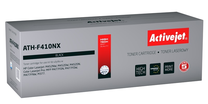 Activejet ATH-F410NX Cartuccia Toner Compatibile Nero - 6500 Pagine per HP Color LaserJet