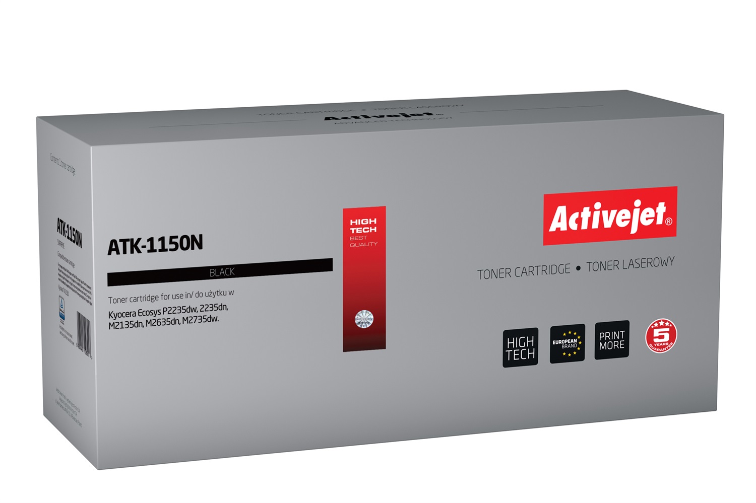 Activejet ATK-1150N Cartuccia Toner Compatibile Nero - 3000 Pagine per Kyocera