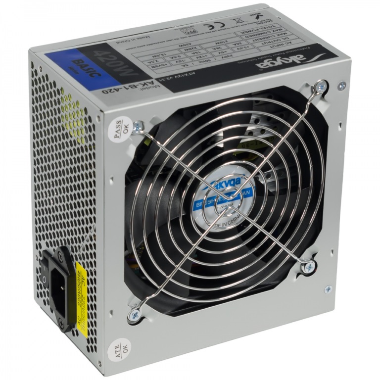 Akyga AK-B1-420 Alimentatore per Computer 420 W ATX 20 4 pin Grigio