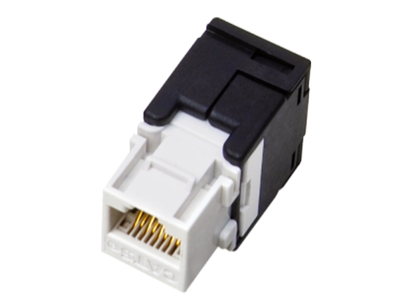 Alantec MB001 Keystone RJ45 Cat.5e Non Schermata UTP - Presa Toolless in Nero e Bianco