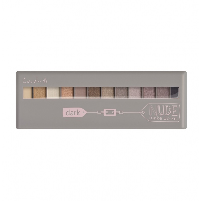 Lovely Nude Make Up Kit Dark - Palette di ombretti 13 g per evidenziare e modellare gli occhi