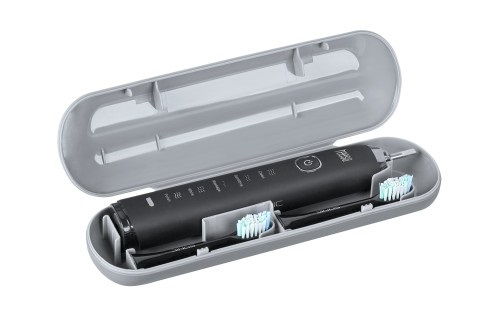 Teesa TSA8015 SONIC Black - Spazzolino elettrico sonico Nero con 5 programmi di pulizia, 31.000 movimenti al minuto e timer automatico