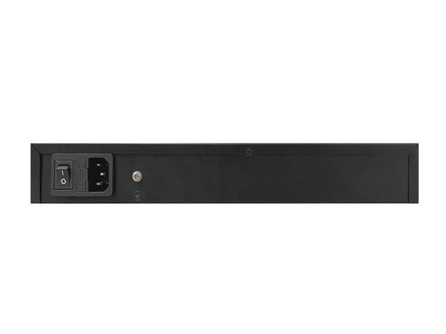 Lanberg RSFE-24P-2C-360 Switch di Rete Non Gestito Gigabit Ethernet 24 Porte 100MB 2 Porte Combo con Supporto Power over Ethernet (PoE ) 1U Nero