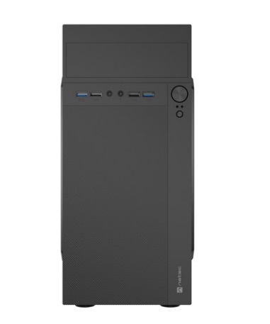 NATEC Helix NPC-2038 Micro Tower Case Nero - Compatibile con microATX e Mini-ITX, in Acrilonitrile butadiene stirene e Metallo