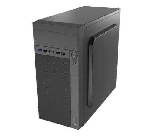 NATEC Helix NPC-2038 Micro Tower Case Nero - Compatibile con microATX e Mini-ITX, in Acrilonitrile butadiene stirene e Metallo