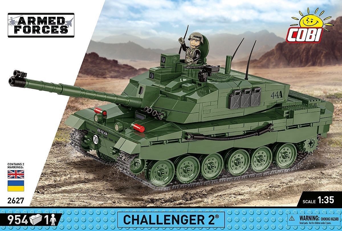 COBI Challenger 2 - Modello 2627, Set di Costruzione in Mattoncini, Gioco Creativo per Tutte le Età