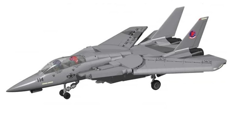 COBI F-14 Tomcat - Blocchi di Costruzione, 754 Pezzi, Colore Grigio, Compatibile con Altre Marche
