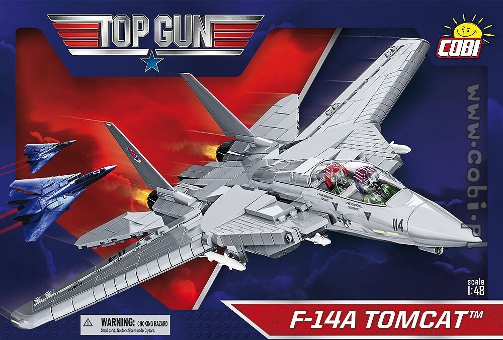 COBI F-14 Tomcat - Blocchi di Costruzione, 754 Pezzi, Colore Grigio, Compatibile con Altre Marche