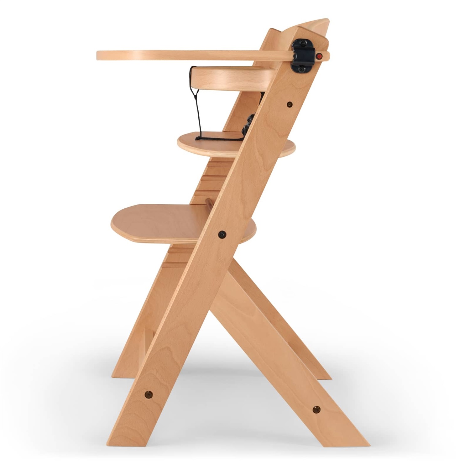 Kinderkraft ENOCK Seggiolone Pappa in Legno Naturale - Evolutivo, Multifunzionale, Ergonomico, Altezza Regolabile, da 6 Mesi a 10 Anni