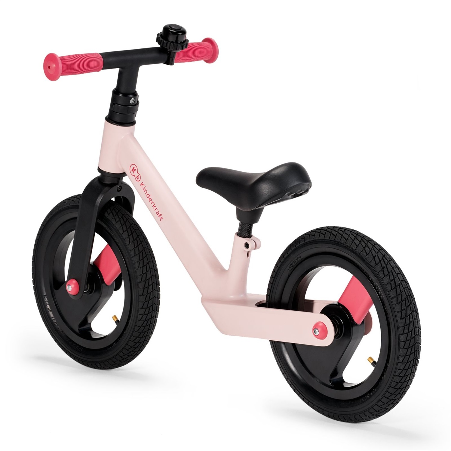 Kinderkraft GOSWIFT Bicicletta Senza Pedali per Bambini 3-5 Anni, 12 Pollici, Ultraleggera, Sella Regolabile, Rosa
