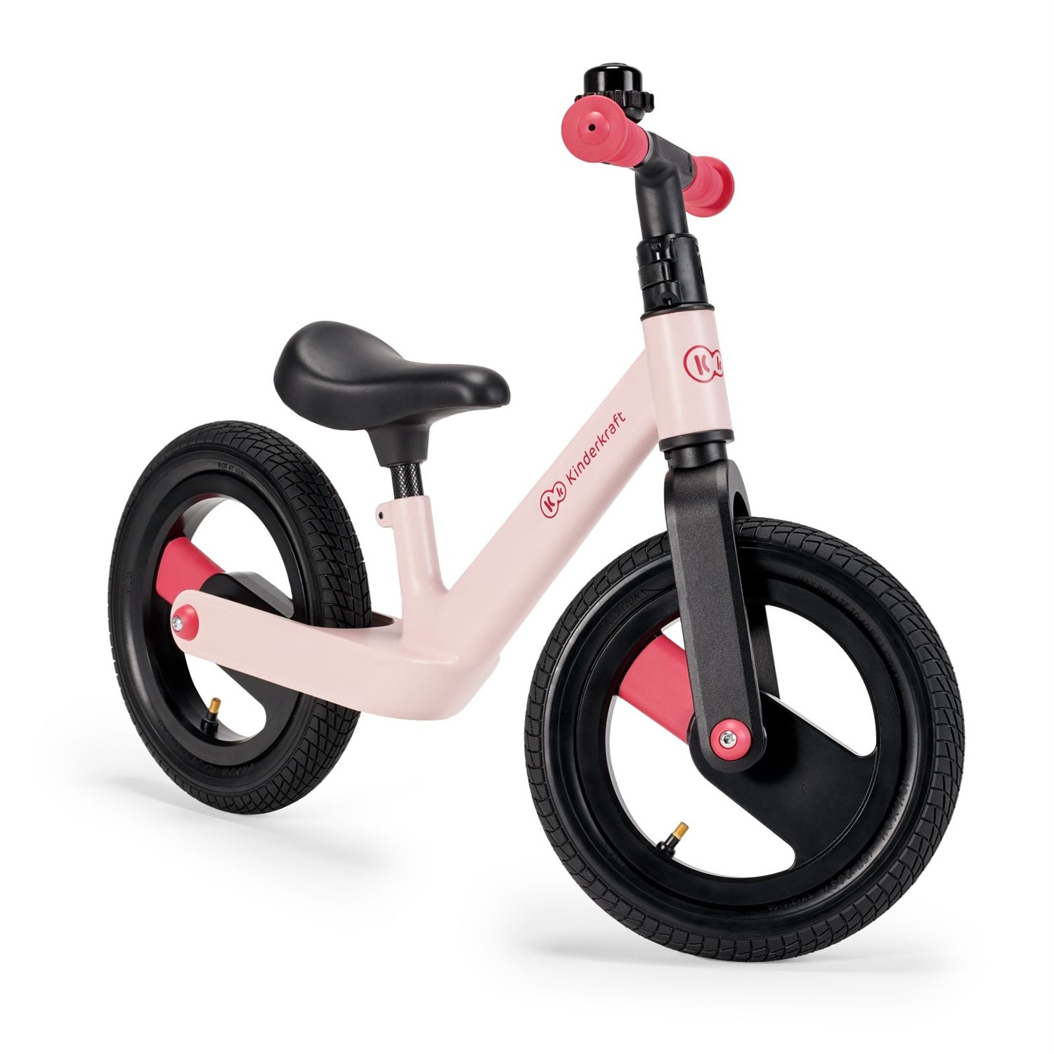 Kinderkraft GOSWIFT Bicicletta Senza Pedali per Bambini 3-5 Anni, 12 Pollici, Ultraleggera, Sella Regolabile, Rosa