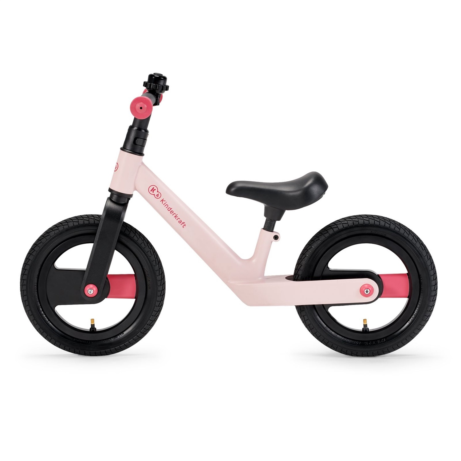 Kinderkraft GOSWIFT Bicicletta Senza Pedali per Bambini 3-5 Anni, 12 Pollici, Ultraleggera, Sella Regolabile, Rosa