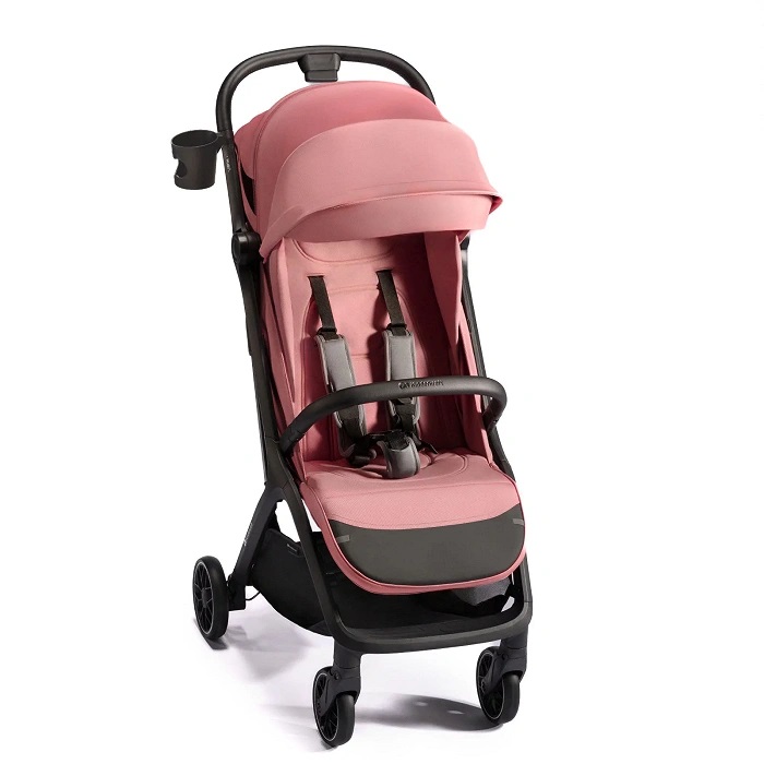 Kinderkraft Nubi 2 Passeggino Leggero Pink Quartz - Ultraleggero, Chiusura Automatica, Schienale Regolabile