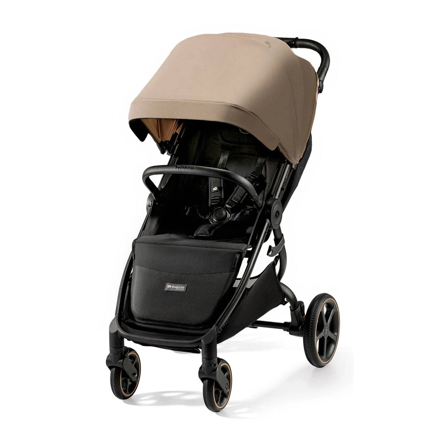 Kinderkraft Passeggino Leggero MITZY Beige - Seduta XL, Schienale Reclinabile, Fino a 27 kg, Facile da Piegare