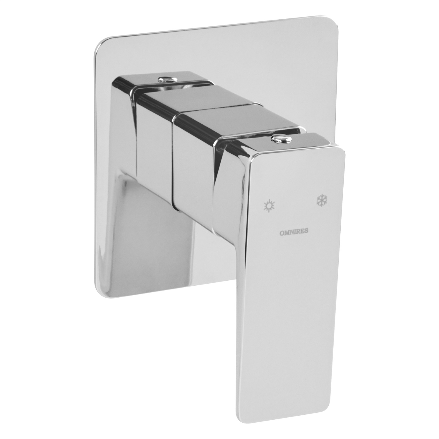 Omnires Parma PM7445CR Miscelatore Monocomando per Doccia Cromo con Corpo Incasso