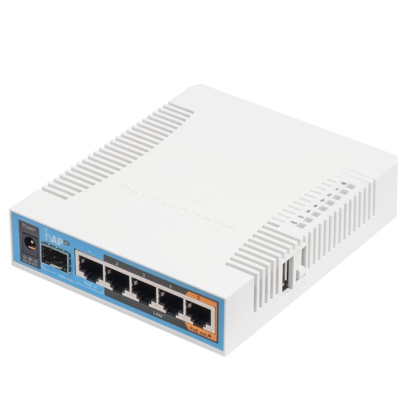 MikroTik RB962UIGS-5HACT2HNT Access Point WiFi-ac 5GHz con 5x switch 1Gbps e supporto Power over Ethernet (PoE)
