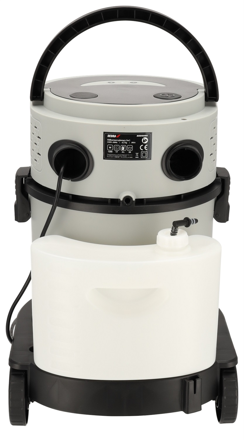 Dedra Aspirapolvere 2 in 1 1200 W con Contenitore da 20 l, Sistema a Spruzzo e Polvere Telecomandato