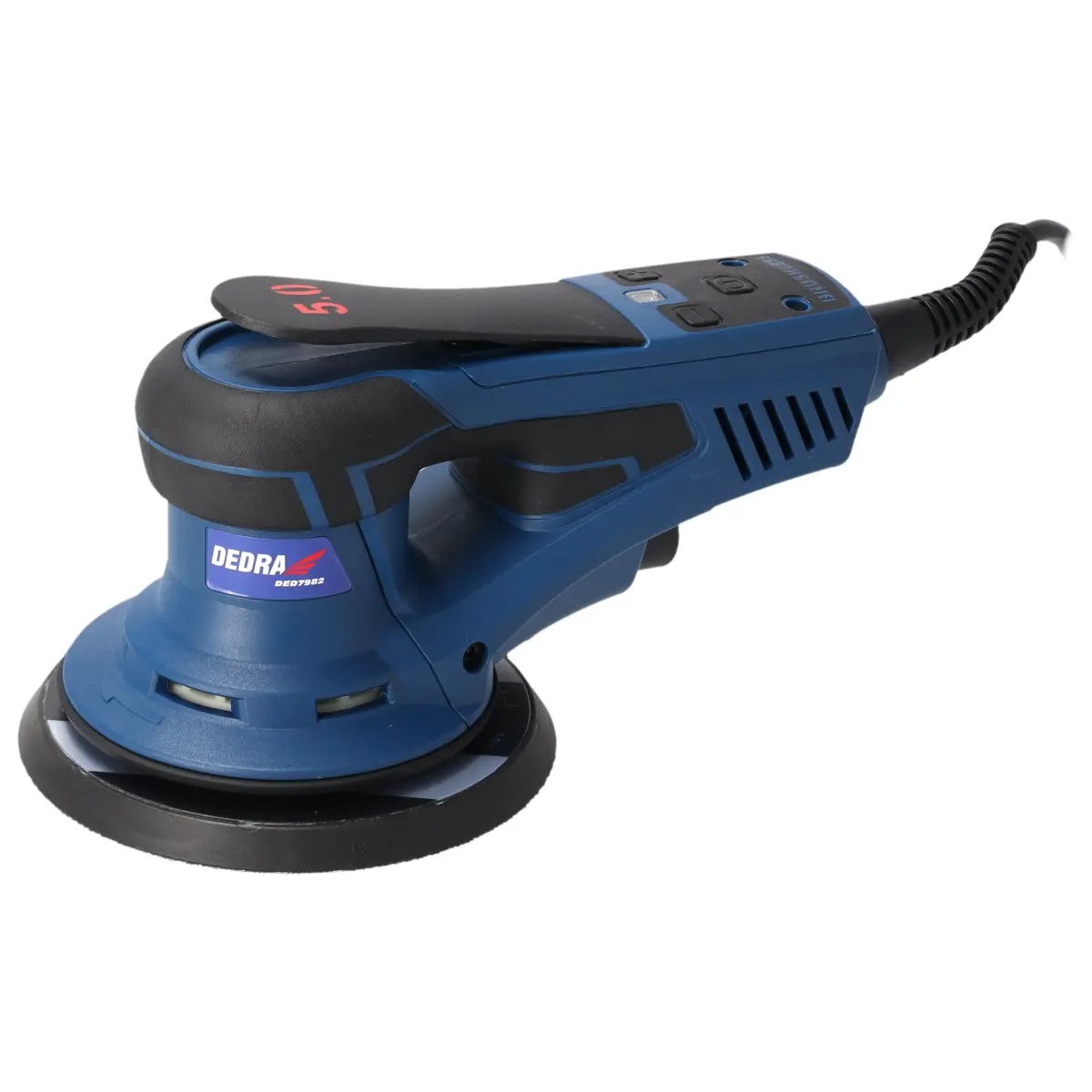 Dedra Levigatrice Orbitale DED7982 350W con Disco da 150mm e Aspirazione Polvere Integrata