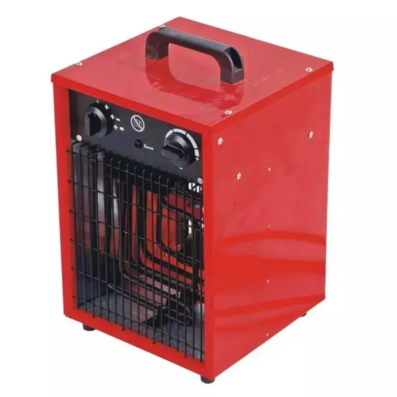 DEDRA Riscaldatore Elettrico 2000W con Termostato e Protezione Surriscaldamento