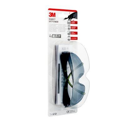 3M SecureFit 400 Occhiali di Sicurezza Avvolgenti con Lenti Grigie Anti-Graffio in Policarbonato
