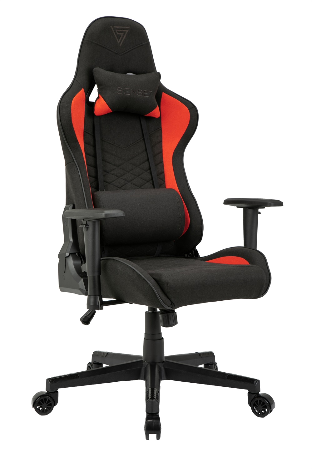 SENSE7 Poltrona da gioco Spellcaster Ergonomica con Cuscini Lombari Regolabili e Inclinazione, Sedia da Ufficio in Similpelle fino a 150kg