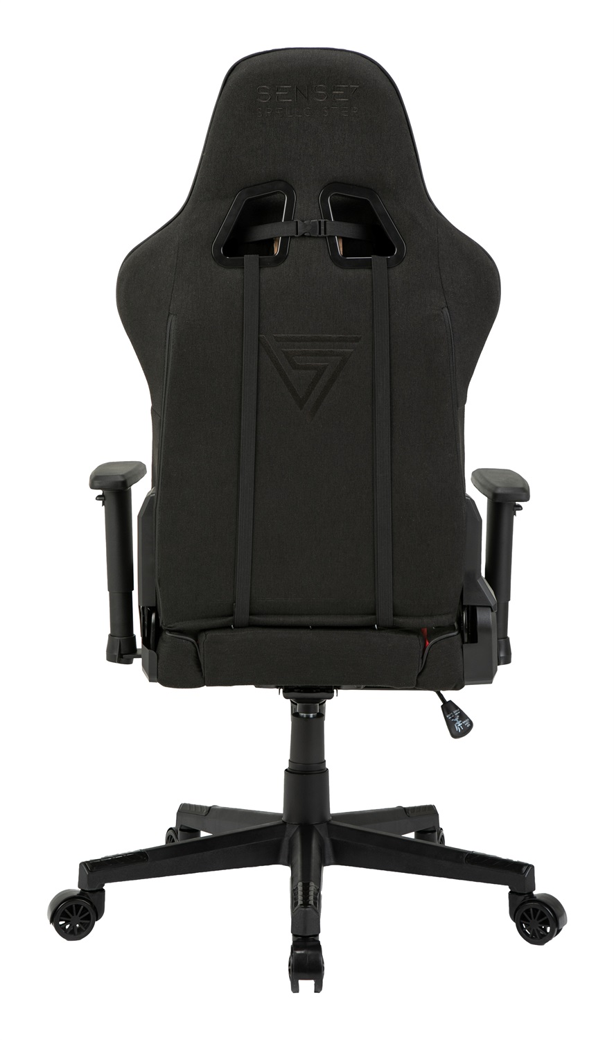 SENSE7 Sedia da Gaming Spellcaster Ergonomica in Tessuto Nero-Grigio con Braccioli 2D e Reclinazione Fino a 160°