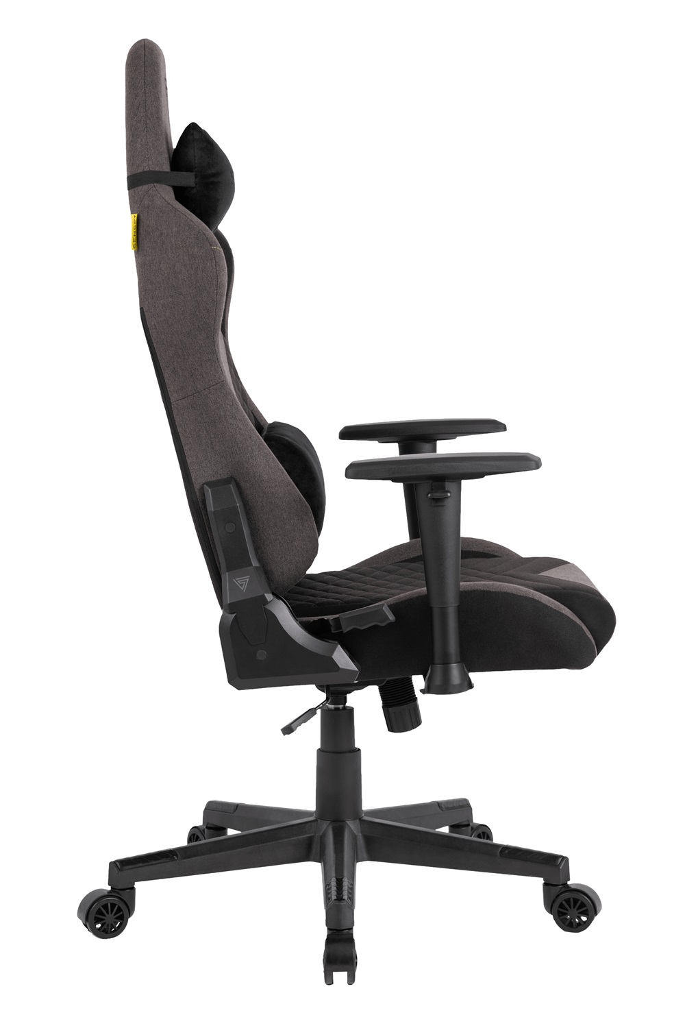 SENSE7 Sedia da Gioco Spellcaster Senshi Edition - Ergonomica, Tessuto Grigio, Cuscini Lombari Regolabili, Inclinazione e Oscillazione