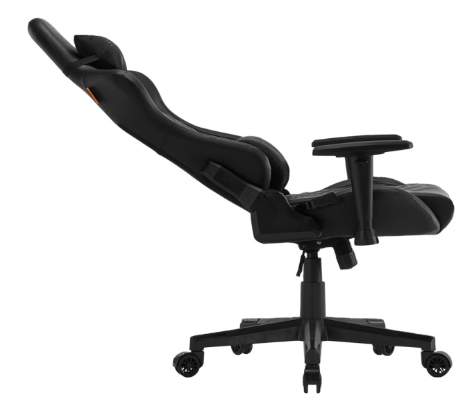 SENSE7 Spellcaster SENSHI - Sedia da gaming ergonomica in ecopelle nera, 150 kg, con cuscini lombari e inclinazione regolabile