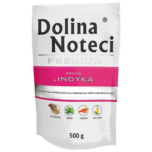Dolina Noteci Premium Cibo Umido per Cani Adulto Ricco di Tacchino 500 g