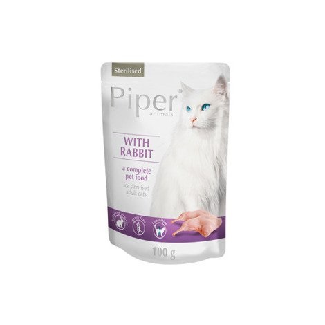 Dolina Noteci Piper Cibo Umido per Gatti Sterilizzati con Coniglio 100g - Senza Grano