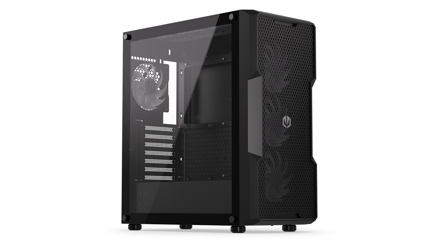 ENDORFY Regnum 400 ARGB Tower Nero - Case PC ATX con 4 Ventole ARGB e Vetro Temperato
