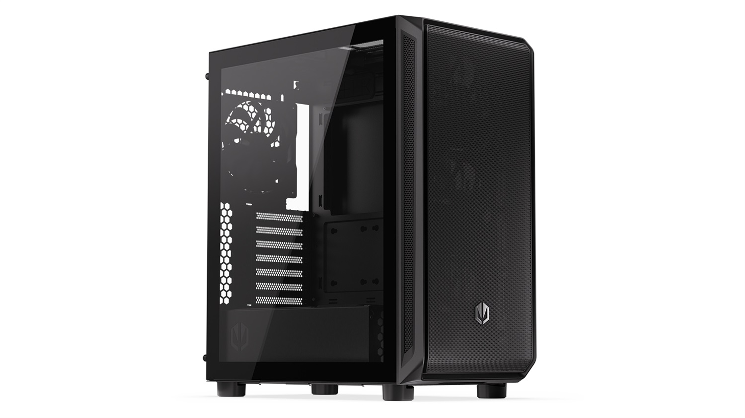 ENDORFY Arx 500 Air Computer Case Midi Tower Nero con Pannello in Vetro Temprato e Cinque Ventole da 140 mm