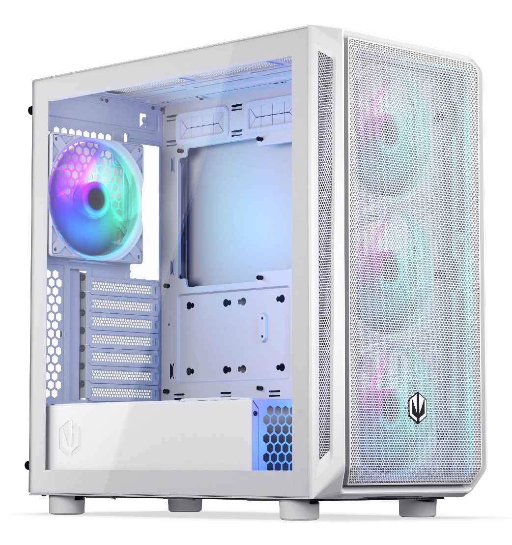 Endorfy Case ARX 700 Midi-Tower ATX Bianco con Illuminazione ARGB e Porta USB-C