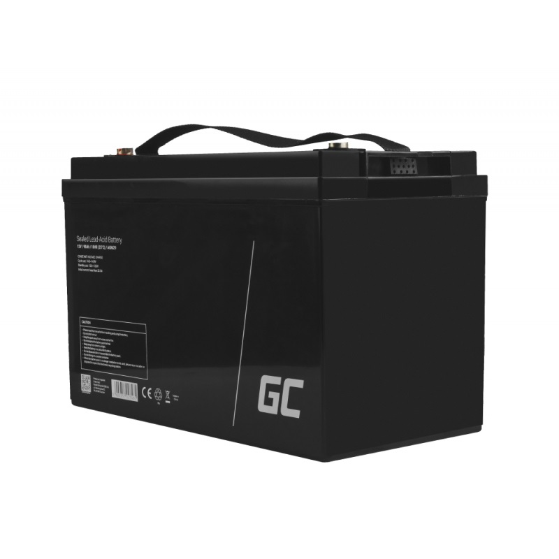 Green Cell Batteria AGM 12V 90Ah Ricaricabile Sigillata VRLA - Senza Manutenzione per UPS, Allarmi, Impianti Solari e Uso Ciclico