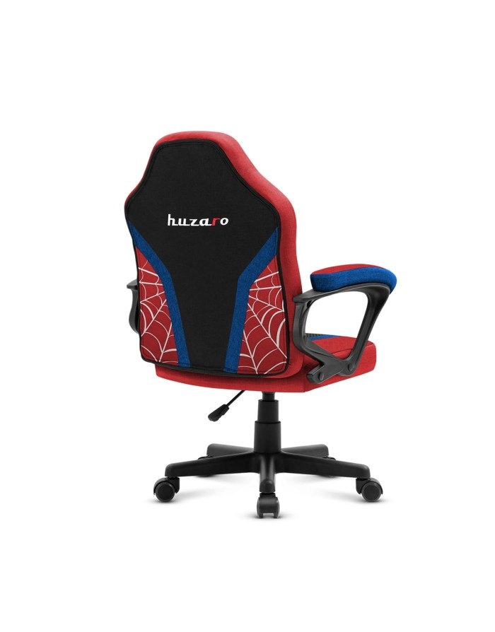 Huzaro Ranger 1.0 Spider - Sedia Gaming per Bambini con Seduta Piatta e Schienale Imbottito, Nero, Blu, Rosso