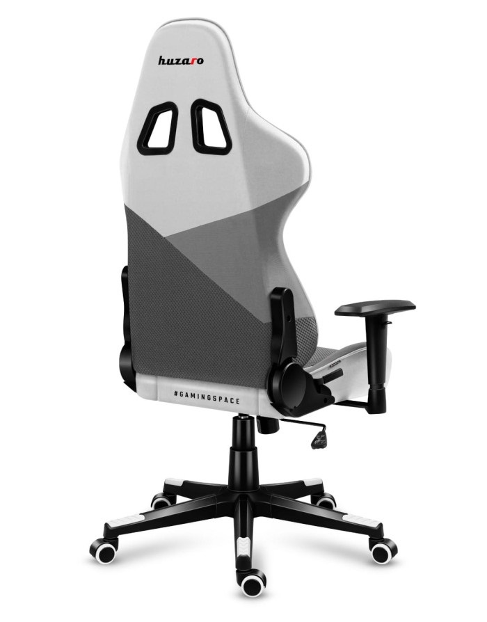 Huzaro Force 6.2 Sedia da gaming per PC Bianco e Grigio, Seduta a dondolo, Schienale imbottito, Fino a 130 kg