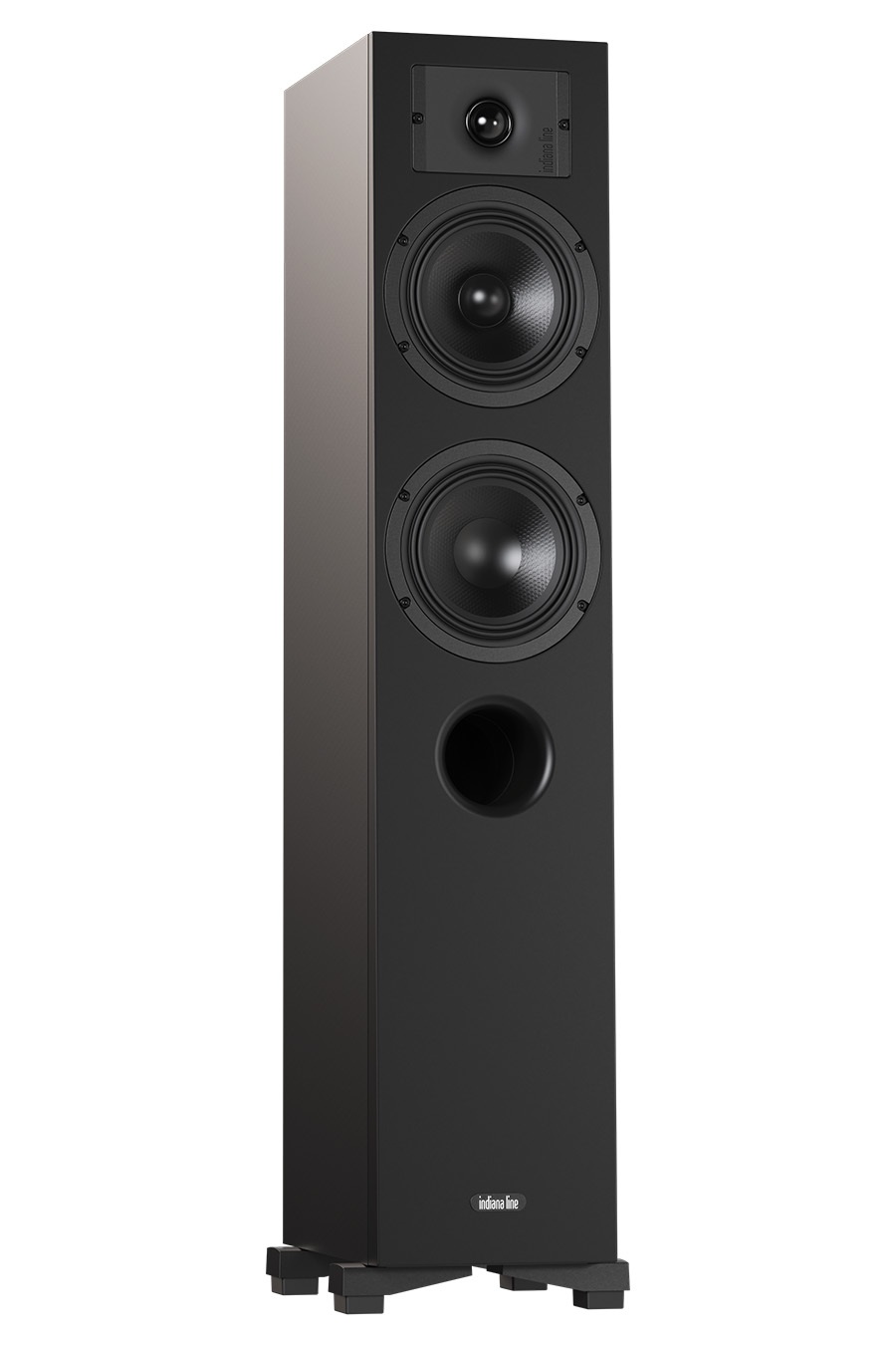 Indiana Line Diva 5 B - Coppia Casse Acustiche da Pavimento 2,5 vie con Woofer Curv, Potenza 30-130W, Risposta in Frequenza 40-23000Hz