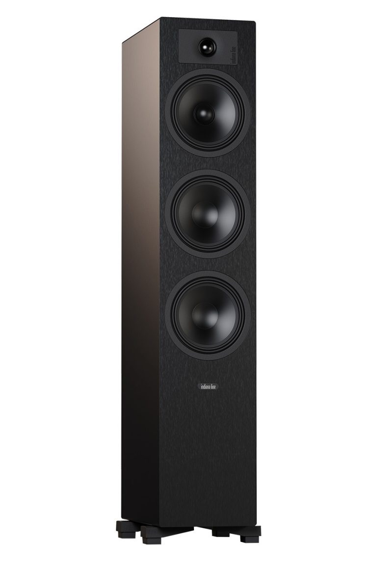 Indiana Line Tesi 6 Coppia Diffusori da Pavimento 3 Vie Nero - Woofer 160mm, Tweeter 26mm, Potenza 30-160W