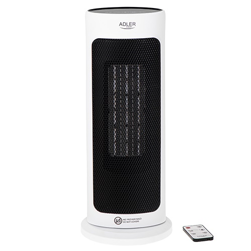ADLER AD-7738 Termoventilatore Vetroceramico Compatto con 2 Livelli di Potenza e Termostato Regolabile