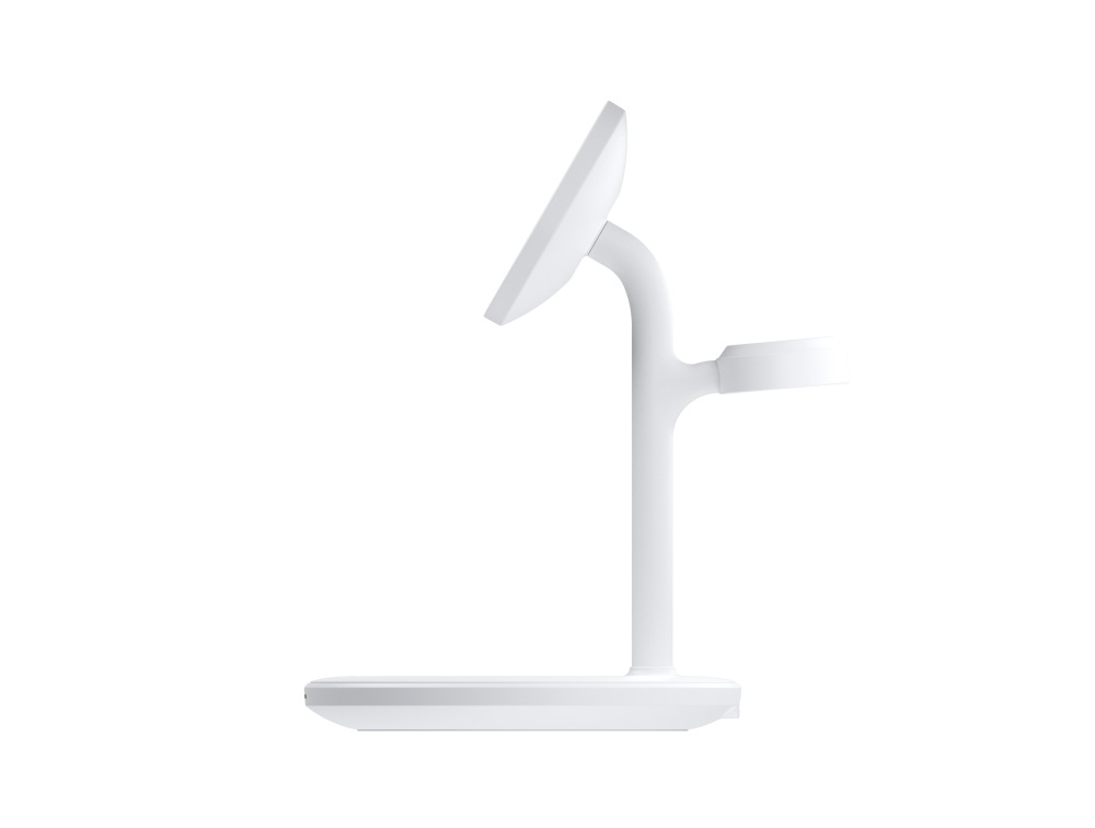 Green Cell MSST-GC-3IN1-W Caricabatterie wireless 3 in 1 MagSafe per iPhone, Apple Watch e AirPods - Bianco, 20.5W