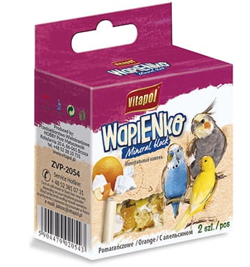 Vitapol Dado di Lime e Cubi di Lime Arancioni per Uccelli - Integratore Minerale con Calcio Essenziale per la Crescita e Salute
