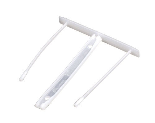 Fellowes Fastener in Plastica Bianco - Passo 80 mm, Capacità 6 cm, Conf. 100 Pezzi