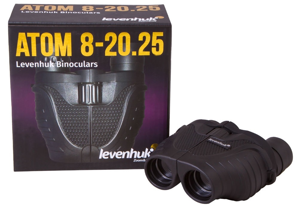 Levenhuk Binocolo Atom 8-20x25 - Compatto, Ingrandimento Variabile e Apertura di 25 mm