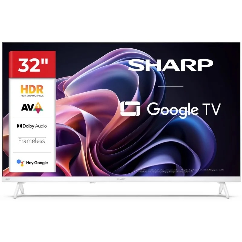 Sharp Smart TV 32 Pollici HD Ready LED Google TV Nero - LC-32HF2265EW