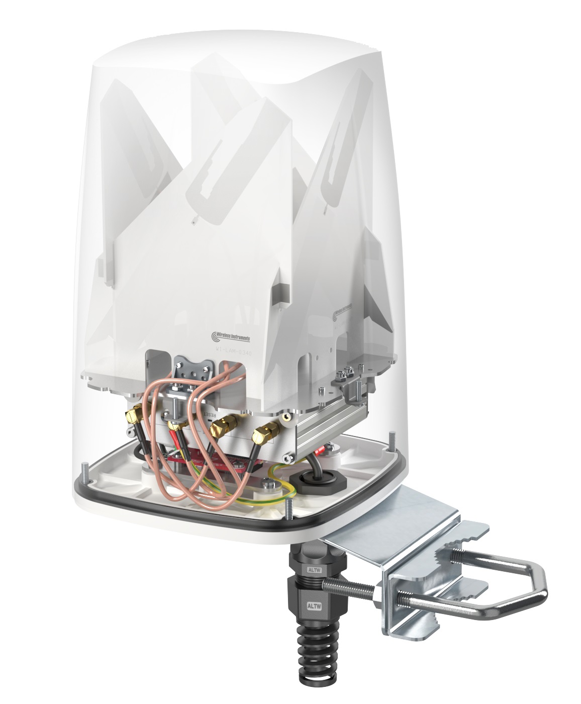 QuWireless A500S Antenna Omnidirezionale PoE/LAN 4,5 dBi - Frequenza 0.617-4.3 GHz