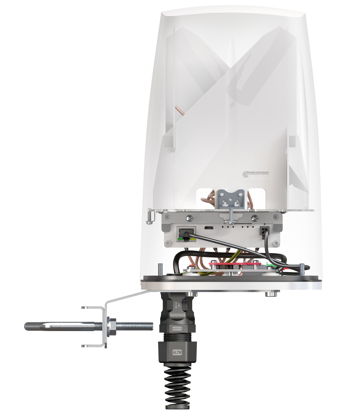 QuWireless A500S Antenna Omnidirezionale PoE/LAN 4,5 dBi - Frequenza 0.617-4.3 GHz