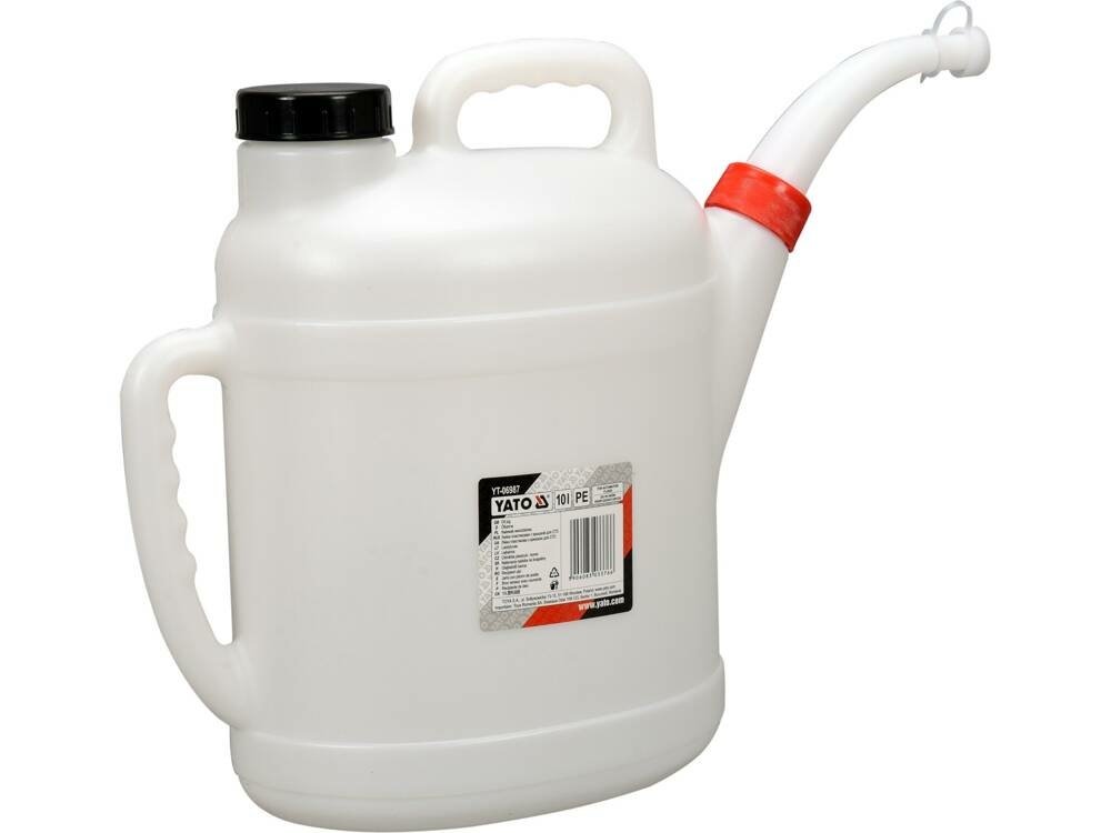 YATO Tanica per Olio YT06987 - Capacità 1L, 3L, 5L, 10L, Beccuccio Flessibile e Coperchio Facile