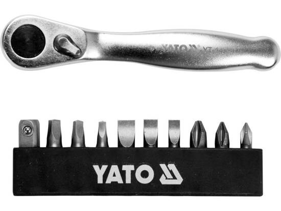 YATO YT-14390 Cricchetto Reversibile per Inserti - Compatibile con Vari Veicoli