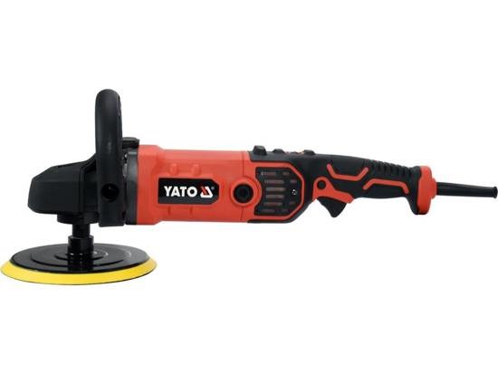 YATO Macchina per Lucidare 1400W 180mm - YT-82196 con Velocità Variabile e Protezione Polvere
