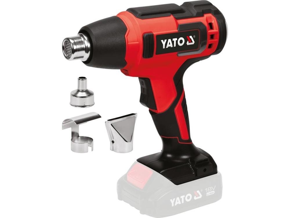 YATO YT-82285 - Pistola Termica 250W con Impugnatura a Pistola, 100 l/min, 550°C, Nero e Rosso